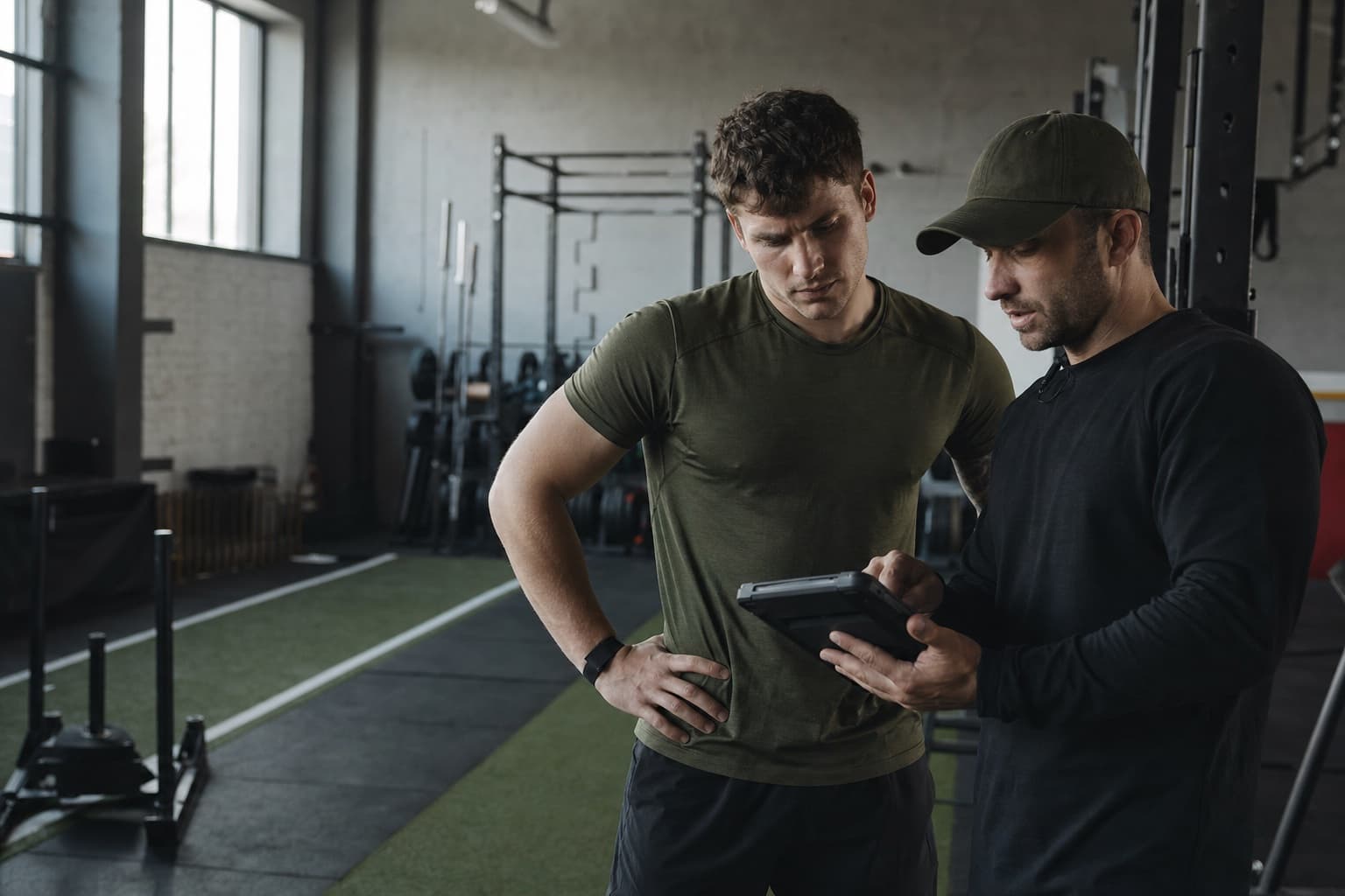 Performance practitioner reviewing a readiness plan and training information